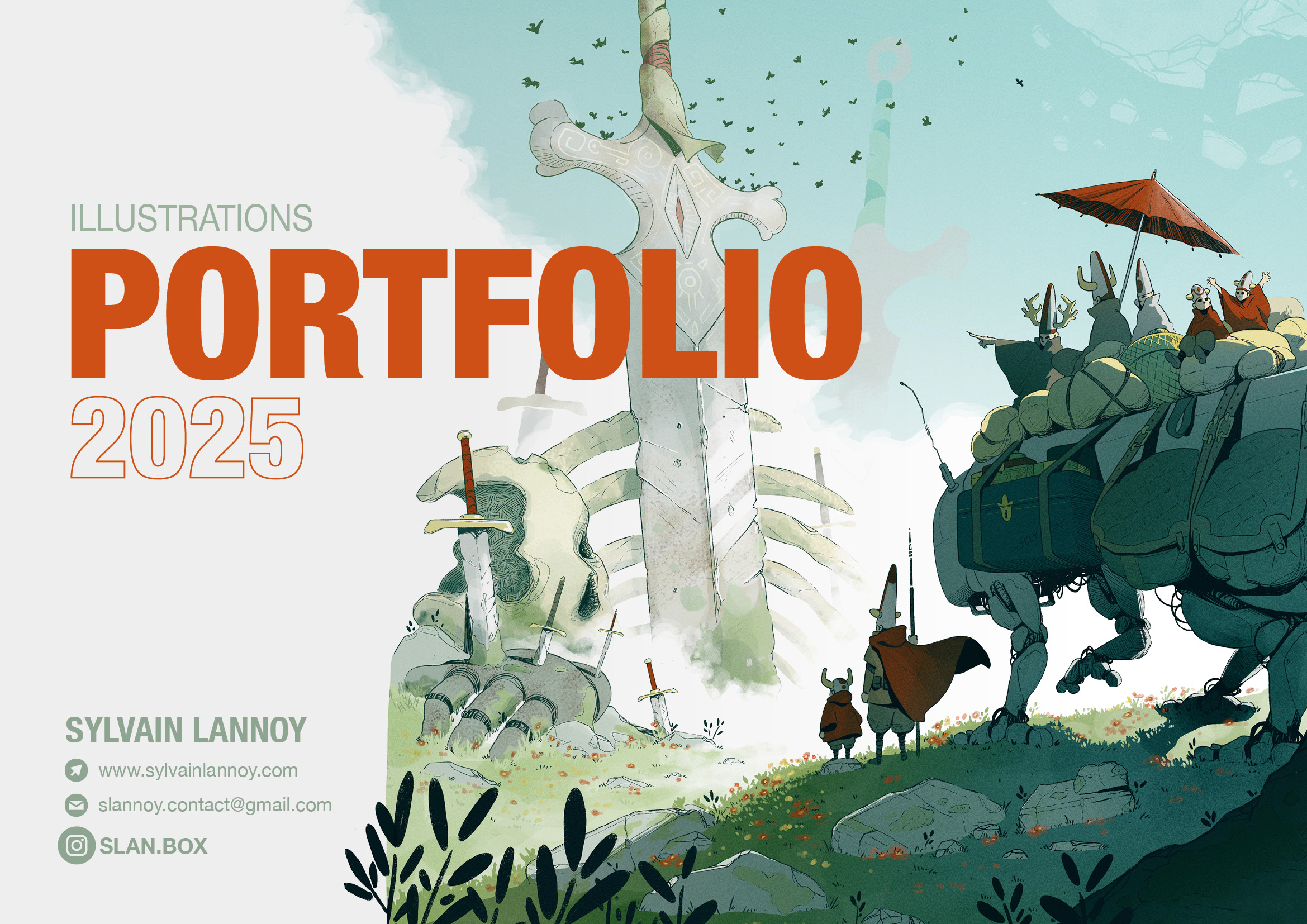 illustration Illustration fantastique d'un portfolio artistique 2025